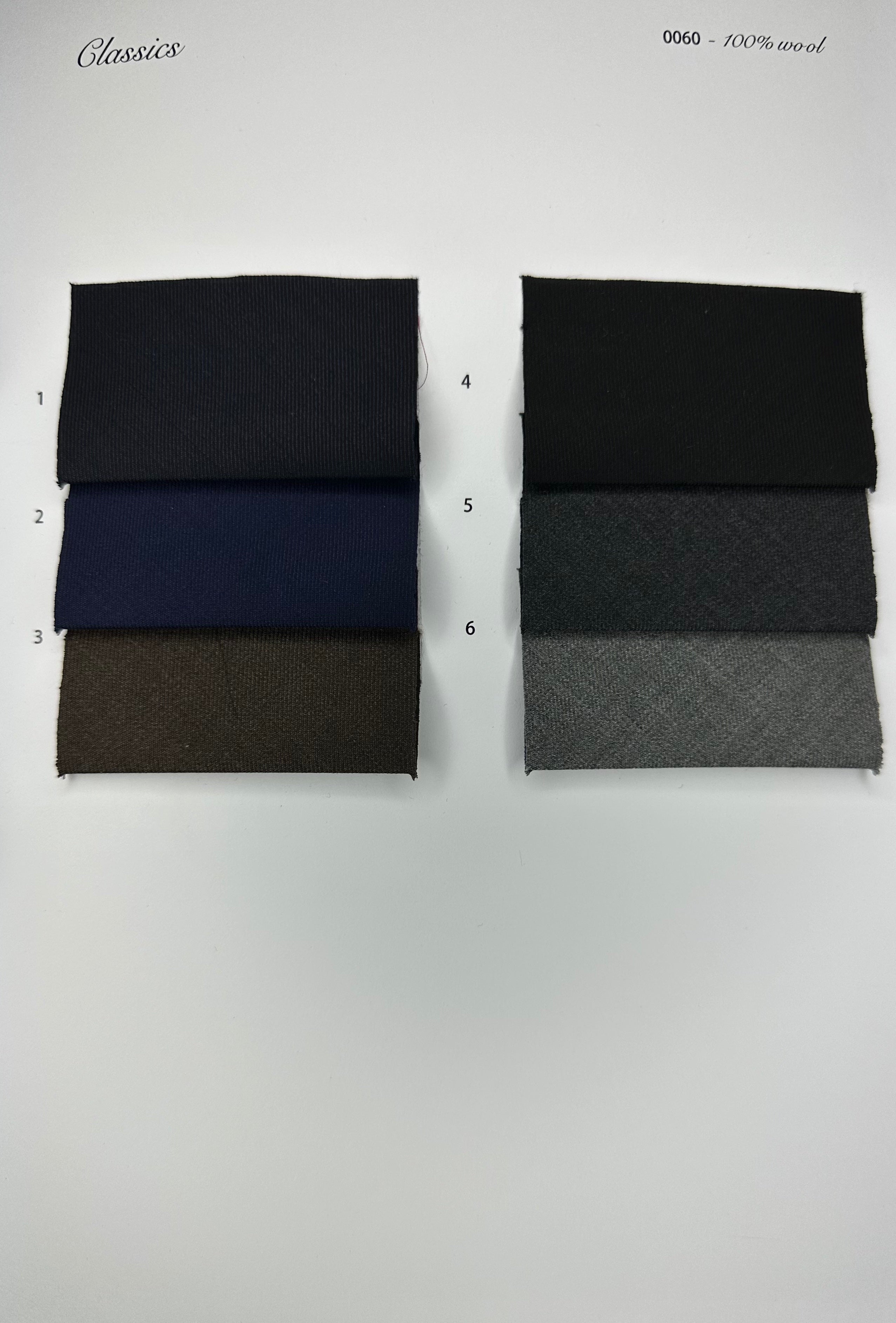 Classics 0060 100% Wool Tie with Monogram Option