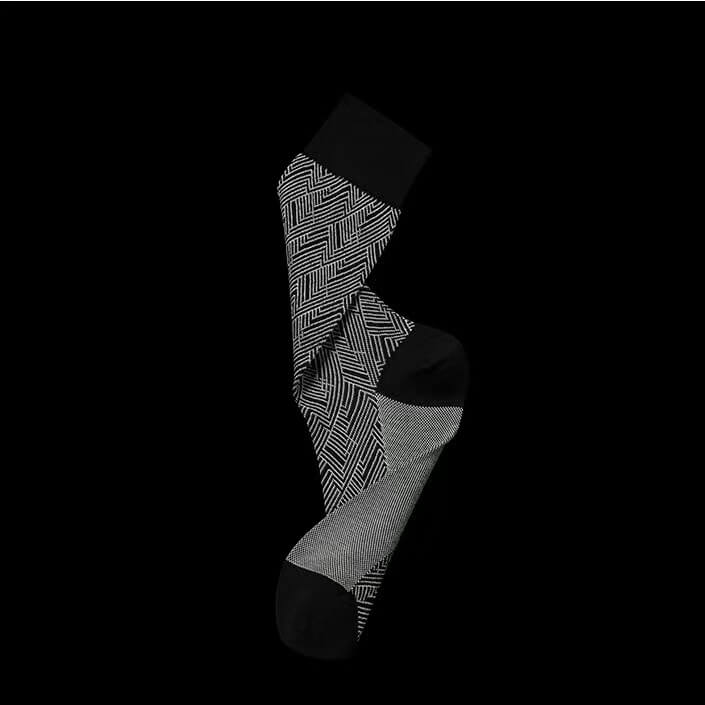 Black Pattern Socks